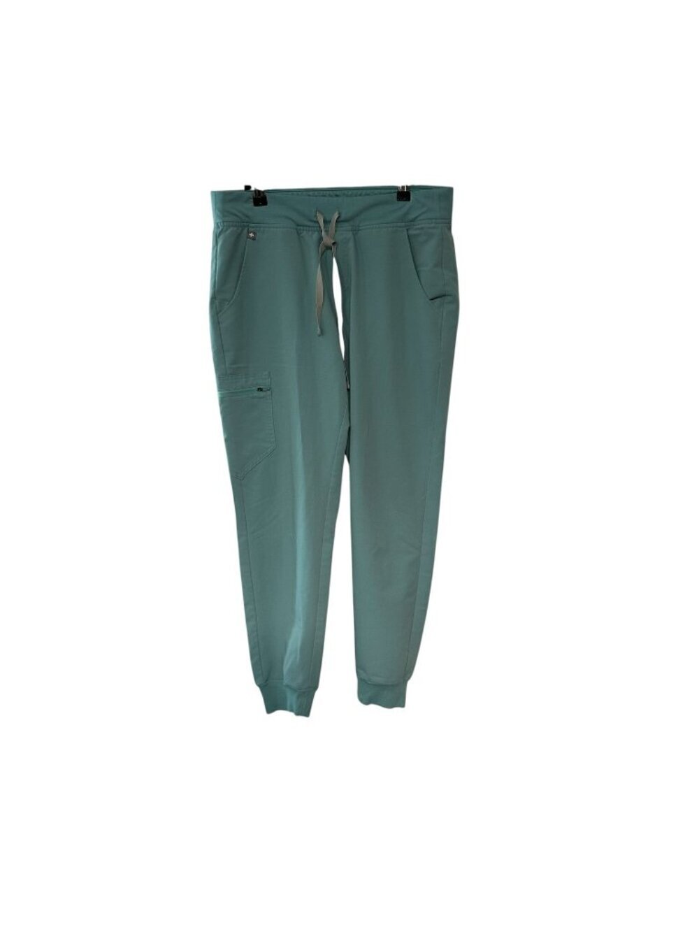 Figs Technical Collection Zamora Scrub Joggers Pants Women’s M Teal Drawstring